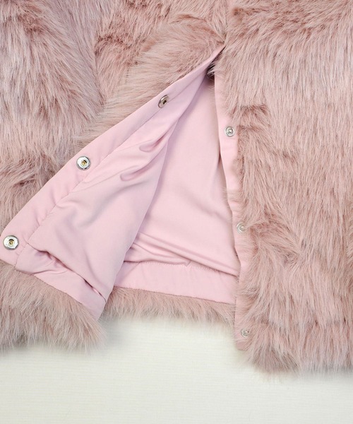 MILK ミルク　オーバーザムーンコート　コート　ピンク　ファー　アニマル柄 CLOUD コート（ブルゾン）｜MILK（ミルク）のファッション通販 - ZOZOTOWN