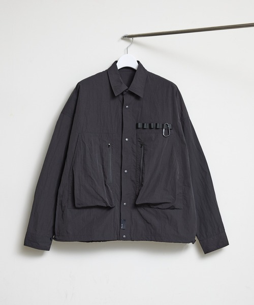 Magine（マージン）の「EM : NoiR ノアール Connect Shirt/ ナイロン コネクトシャツ（ナイロンジャケット・メンズ・ブラック・L/M）」の17枚目の写真