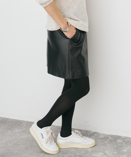 セール】フェイクレザーミニスカート（スカート）｜Spick & Span