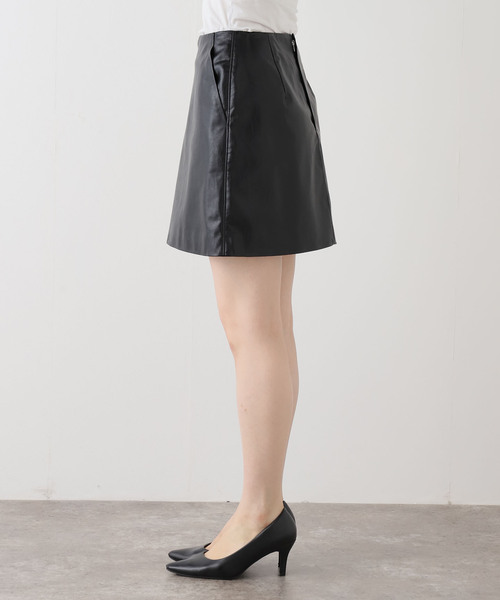 フェイクレザーミニスカート（スカート）｜Spick & Span（スピック