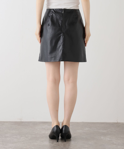 フェイクレザーミニスカート（スカート）｜Spick & Span（スピック