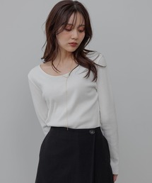 Andemiu | 2WAYリブカットソー601554(Tシャツ/カットソー)