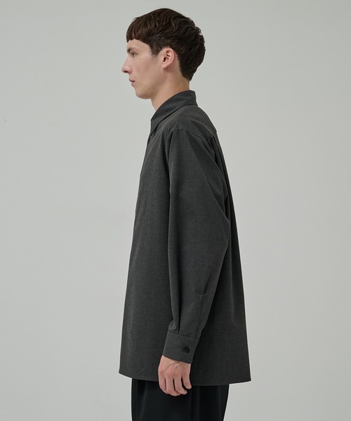 STUDIOUS(ステュディオス)の「【STUDIOUS】ストラクチャーオーバーシャツ(シャツ/ブラウス・メンズ・ブラック/ブラウン/ダークグレー・1/2/3)」の10枚目の写真