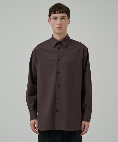 STUDIOUS(ステュディオス)の「【STUDIOUS】ストラクチャーオーバーシャツ(シャツ/ブラウス・メンズ・ブラック/ブラウン/ダークグレー・1/2/3)」の14枚目の写真