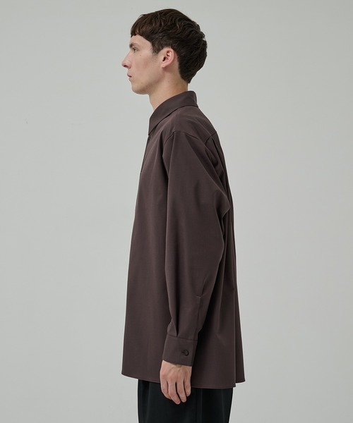 STUDIOUS(ステュディオス)の「【STUDIOUS】ストラクチャーオーバーシャツ(シャツ/ブラウス・メンズ・ブラック/ブラウン/ダークグレー・1/2/3)」の15枚目の写真