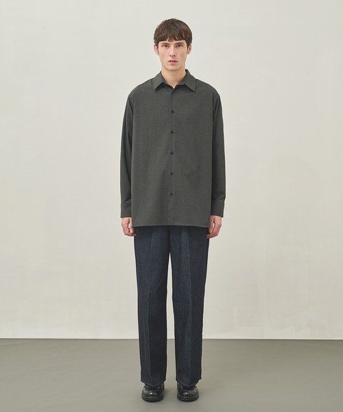 STUDIOUS(ステュディオス)の「【STUDIOUS】ストラクチャーオーバーシャツ(シャツ/ブラウス・メンズ・ブラック/ブラウン/ダークグレー・1/2/3)」の20枚目の写真