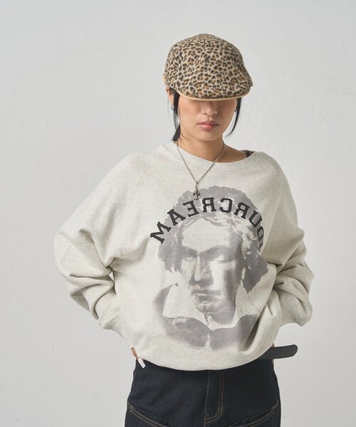 WHO'S WHO gallery（フーズフーギャラリー）の「【WEB限定】ファーレオパードハンチング（ハンチング/ベレー帽・レディース・ブラック/キャメル・FREE）」の5枚目の写真