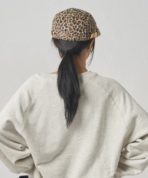 WHO'S WHO gallery（フーズフーギャラリー）の「【WEB限定】ファーレオパードハンチング（ハンチング/ベレー帽・レディース・ブラック/キャメル・FREE）」の4枚目の写真