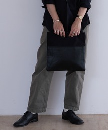 BICASH（ビカーシ）の「BICASH キャンバス 切り替え レザー 2WAYクラッチバッグ(B832)（クラッチバッグ）」