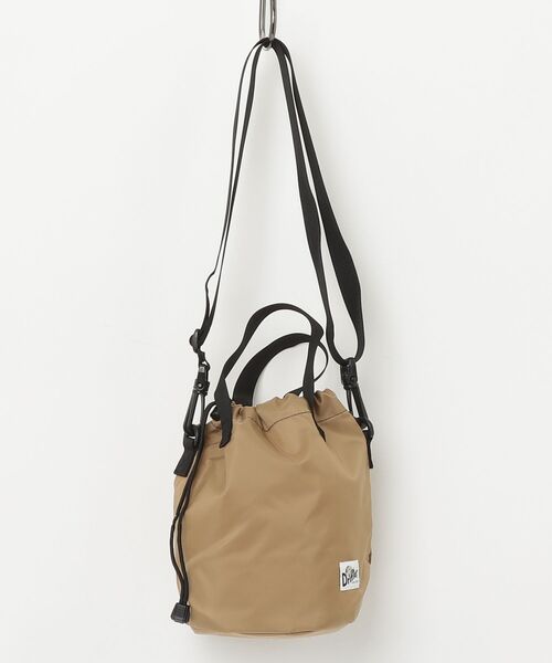 Drifter（ドリフター）の「【UT205】【Drifter/ドリフター】DRAWSTRING POUCH DFV1200（ハンドバッグ・メンズ・ブラック/タン・FREE）」の2枚目の写真