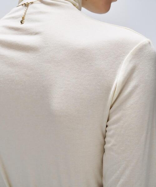 cloenc（クロエンス）の「【手洗い可】ウール混ハイネックプルオーバー（Tシャツ/カットソー・レディース・ベージュ系8/オフホワイト/グレー系4/ブラック・02）」の9枚目の写真