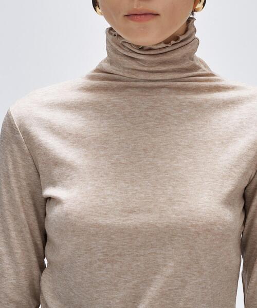 cloenc（クロエンス）の「【手洗い可】ウール混ハイネックプルオーバー（Tシャツ/カットソー・レディース・ベージュ系8/オフホワイト/グレー系4/ブラック・02）」の15枚目の写真