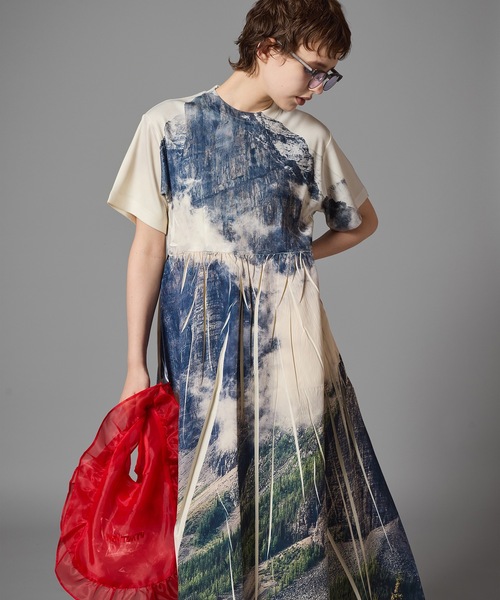 NON TOKYO(ノントーキョー)の「DIRECT PRINT RIB ONE-PIECE(ワンピース・レディース・その他2/その他1・FREE)」の1枚目の写真