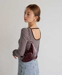 BAYFLOW | [WEB限定]ドットベロアロングスリーブ(Tシャツ/カットソー)