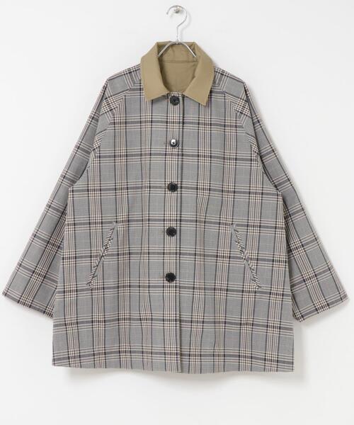 リバーシブルステンカラーコート（ステンカラーコート）｜URBAN