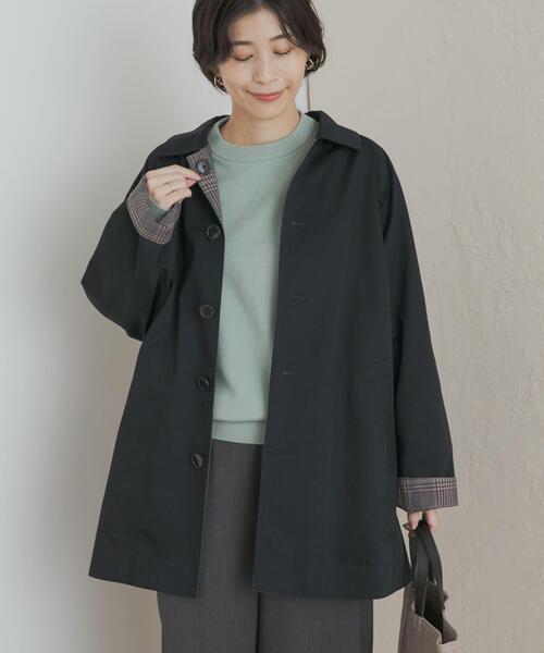 URBAN RESEARCH DOORS（アーバンリサーチドアーズ）の「リバーシブルステンカラーコート（ステンカラーコート・レディース・ベージュ/ネイビー・MEDIUM）」の18枚目の写真