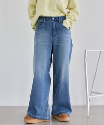 【美品】 24ss バンヤードストーム　ワイドデニム　パンツ 美品】 24ss バンヤードストーム ワイドデニム パンツ