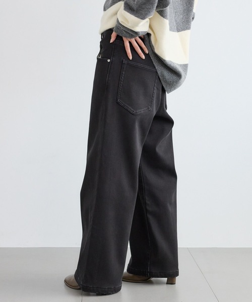 BARNYARDSTORM / 裏起毛ワイドデニムパンツ【WEB限定サイズL