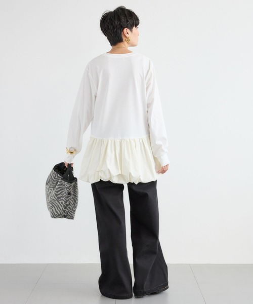 BARNYARDSTORM(バンヤードストーム)の「BARNYARDSTORM / 裏起毛ワイドデニムパンツ【WEB限定サイズL】【YouTube「i.style closet」紹介アイテム】(デニムパンツ・レディース・ブラック/インディゴブルー・L/M/S)」の5枚目の写真