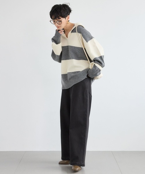 ほぼ新品♪裏起毛ワイドデニム【2024年AW】♪バンヤードストーム BARNYARDSTORM / 裏起毛ワイドデニムパンツ【WEB限定サイズL