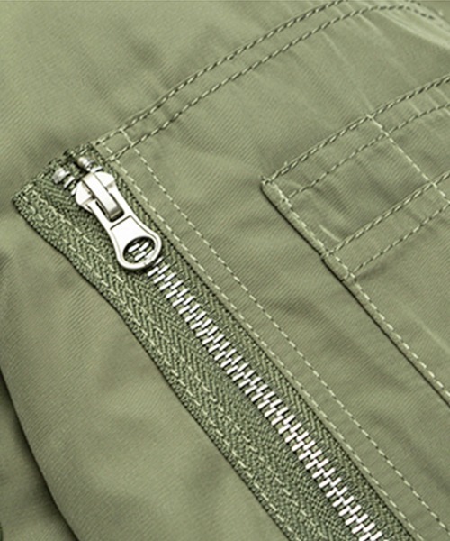 Dalfwin（ダールフィン）の「韓国ファッション N3Bボアフード付きコートブルゾン（ブルゾン・レディース・ブラック/オフホワイト/アーミー・FREE）」の15枚目の写真