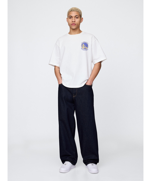 新品☆タグ付き　完売品　GAP NBA限定コラボ　Ssize 　ウォリアーズ セール】NBA ゴールデンステイト ウォリアーズ グラフィックTシャツ（T
