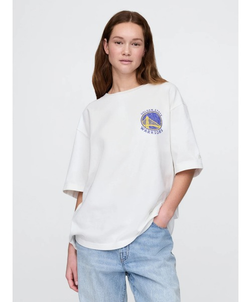 新品☆タグ付き　完売品　GAP NBA限定コラボ　Ssize 　ウォリアーズ ギャップがNBAとコラボ ウォリアーズなど各チームロゴをデザインした