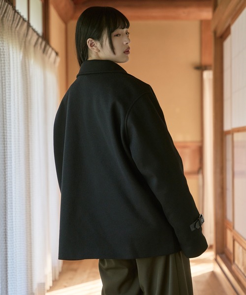 狐独(コドク)の「ライダースオーバーブルゾン(ライダースジャケット・メンズ・アイボリー/ブラック・SMALL/LARGE/MEDIUM)」の8枚目の写真