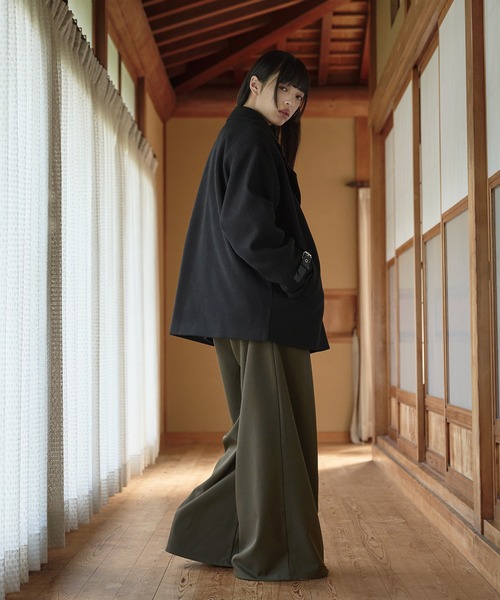 狐独(コドク)の「ライダースオーバーブルゾン(ライダースジャケット・メンズ・アイボリー/ブラック・SMALL/LARGE/MEDIUM)」の12枚目の写真