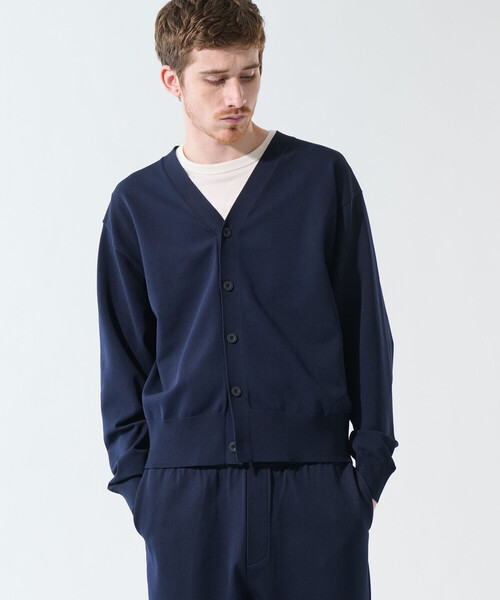 Bshop（ビショップ）の「NEUTRALWORKS | 〈別注〉 Vネックカーディガン MEN（カーディガン/ボレロ・メンズ・ブラック/ダークネイビー・L/M/XL）」の14枚目の写真