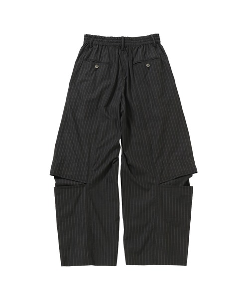 beautiful people(ビューティフルピープル)の「cotton suiting trompe loeil pants 1545105014(その他パンツ・メンズ・チャコールグレー・34/38)」の3枚目の写真