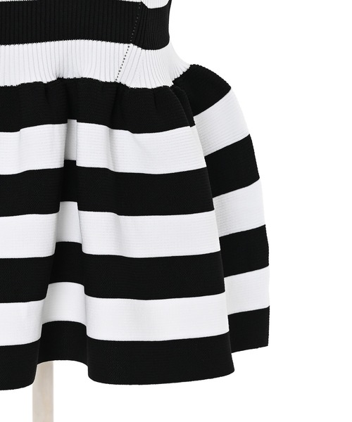 Narcissus(ナルシス)の「【PICCIN】ノースリペプラムニット/ボーダー 《動画あり》(ニット/セーター・レディース・ホワイト/ベージュ・FREE)」の18枚目の写真