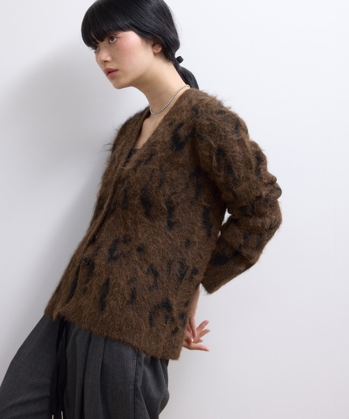 WEB限定】ブラッシュレオパードカーディガン（カーディガン/ボレロ