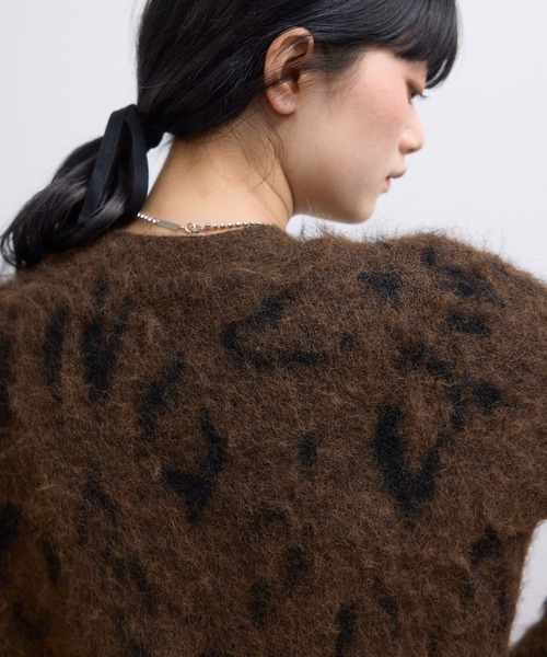 WEB限定】ブラッシュレオパードカーディガン（カーディガン/ボレロ