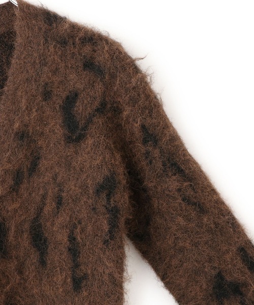 WEB限定】ブラッシュレオパードカーディガン（カーディガン/ボレロ