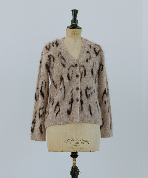 WEB限定】ブラッシュレオパードカーディガン（カーディガン/ボレロ