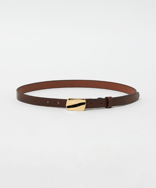 Steven Alan(スティーブンアラン)の「<Steven Alan>プレート バックル ベルト(ベルト・レディース・ブラック/ダークブラウン・FREE)」の2枚目の写真