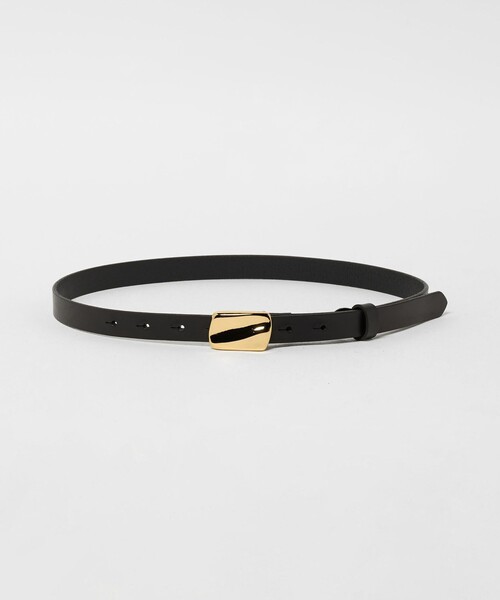 Steven Alan(スティーブンアラン)の「<Steven Alan>プレート バックル ベルト(ベルト・レディース・ブラック/ダークブラウン・FREE)」の1枚目の写真
