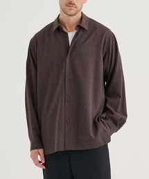 【ATON / エイトン】TWIST WOOL WASHER OVERSIZED SHIRT