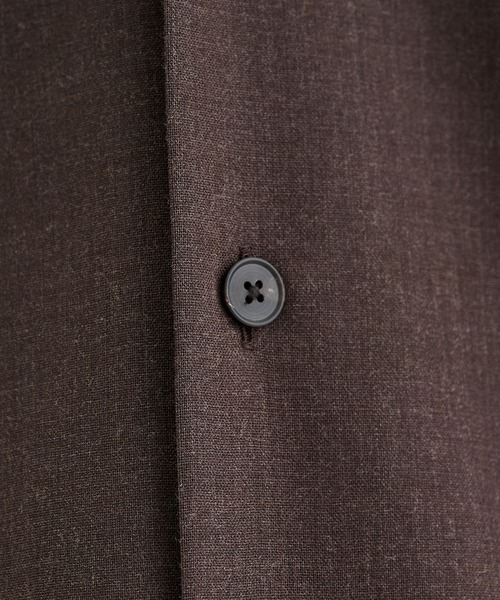 ATON(エイトン)の「【ATON / エイトン】TWIST WOOL WASHER OVERSIZED SHIRT(シャツ/ブラウス・メンズ・ブラック/ブラウン・6/4/2)」の14枚目の写真