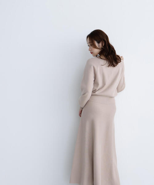 NATURAL BEAUTY BASIC(ナチュラルビューティーベーシック)の「◇ベロアリボンニットセットアップ(ワンピース・レディース・ブラック/ベージュ・MEDIUM/P/S)」の19枚目の写真