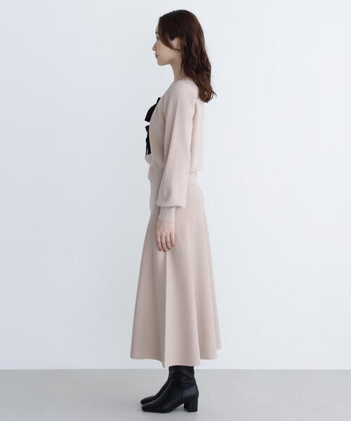 NATURAL BEAUTY BASIC(ナチュラルビューティーベーシック)の「◇ベロアリボンニットセットアップ(ワンピース・レディース・ブラック/ベージュ・MEDIUM/P/S)」の21枚目の写真