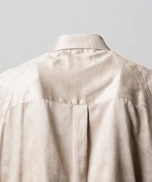 UNISEX》Curve Pocket A Light Eco Suede Shirt/カーブポケットAライト