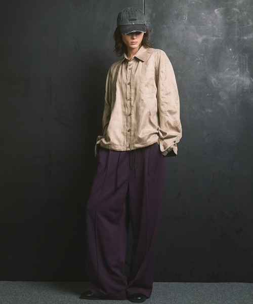 UNISEX》Curve Pocket A Light Eco Suede Shirt/カーブポケットAライト