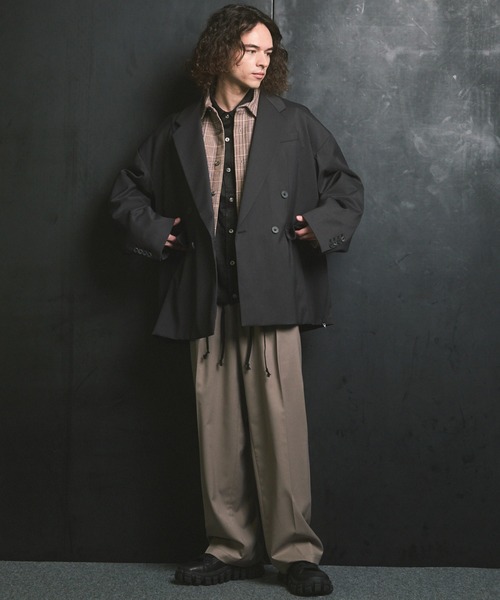 MAISON SPECIAL(メゾンスペシャル)の「《UNISEX》Curve Pocket A Light Eco Suede Shirt/カーブポケットAライトエコスエードシャツ【MAISON SPECIAL/メゾンスペシャル】■セットアップ対応■(シャツ/ブラウス・メンズ・キャメル/ブラック・0/1/2)」の19枚目の写真