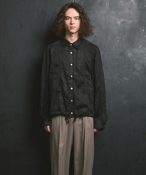 UNISEX》Curve Pocket A Light Eco Suede Shirt/カーブポケットAライト