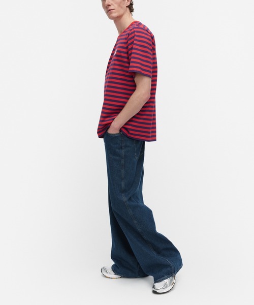 marimekko(マリメッコ)の「【kioski】Tasaraita Unikko / tshirt(Tシャツ/カットソー・レディース・レッド・LARGE/MEDIUM/SMALL/X-SMALL)」の5枚目の写真