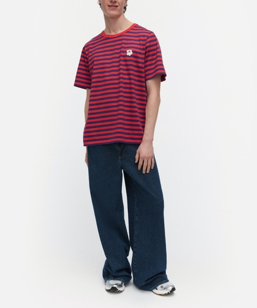 marimekko(マリメッコ)の「【kioski】Tasaraita Unikko / tshirt(Tシャツ/カットソー・レディース・レッド・LARGE/MEDIUM/SMALL/X-SMALL)」の6枚目の写真