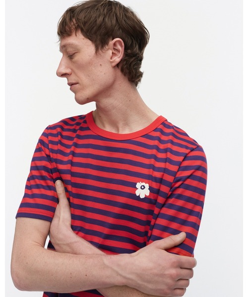 セール】【kioski】Tasaraita Unikko / tshirt（Tシャツ/カットソー