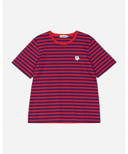marimekko(マリメッコ)の「【kioski】Tasaraita Unikko / tshirt(Tシャツ/カットソー・レディース・レッド・LARGE/MEDIUM/SMALL/X-SMALL)」の9枚目の写真